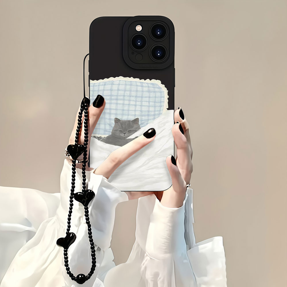 Samsung Galaxy Strap - Anti-smudge Korean Cute Cat Phone Cases