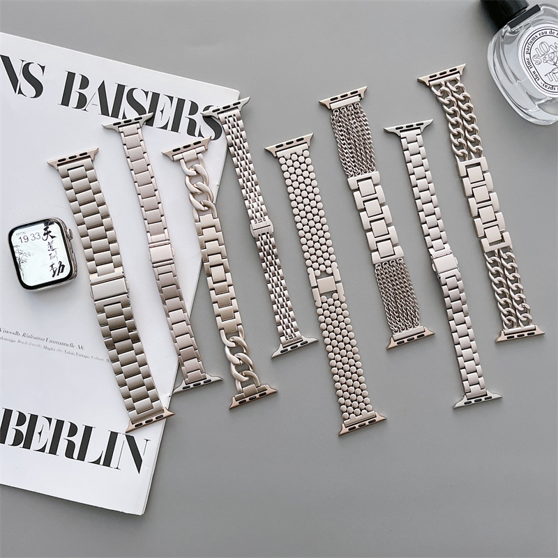 Smartwatch Luxury Watches For Women - Starlight band for Apple watch 8/Ultra