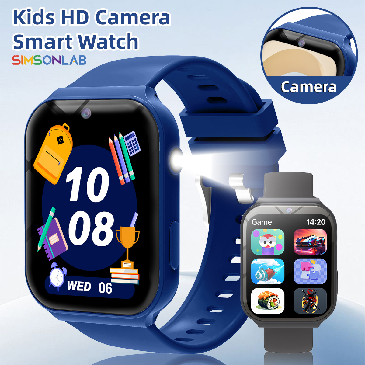 Smartwatch Digital Watches For Kids - Study Partners for Kids HD Camera