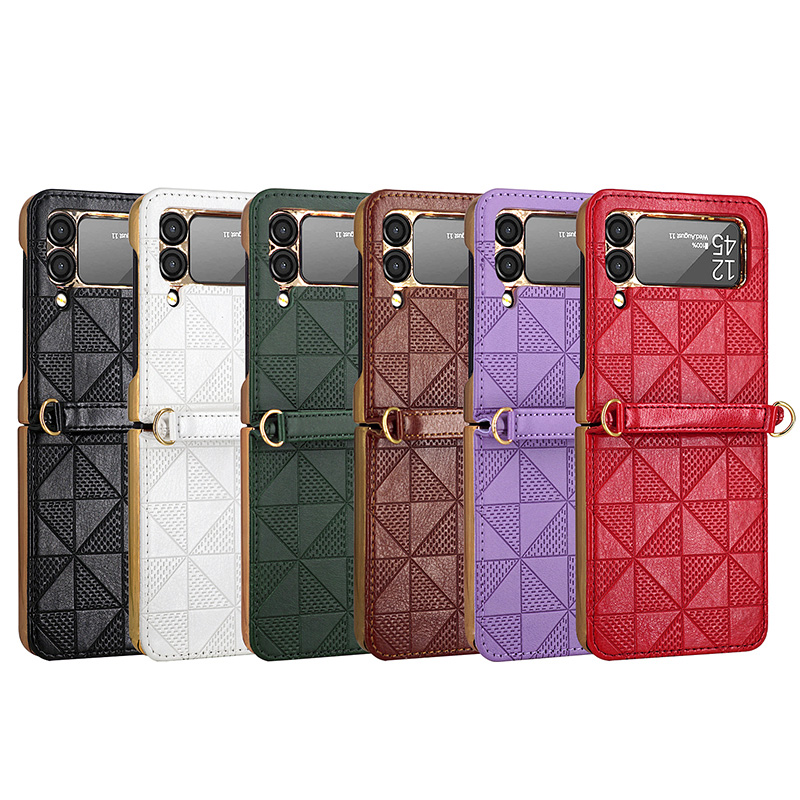Samsung Galaxy Strap - PU Leather Flip Phone Case For