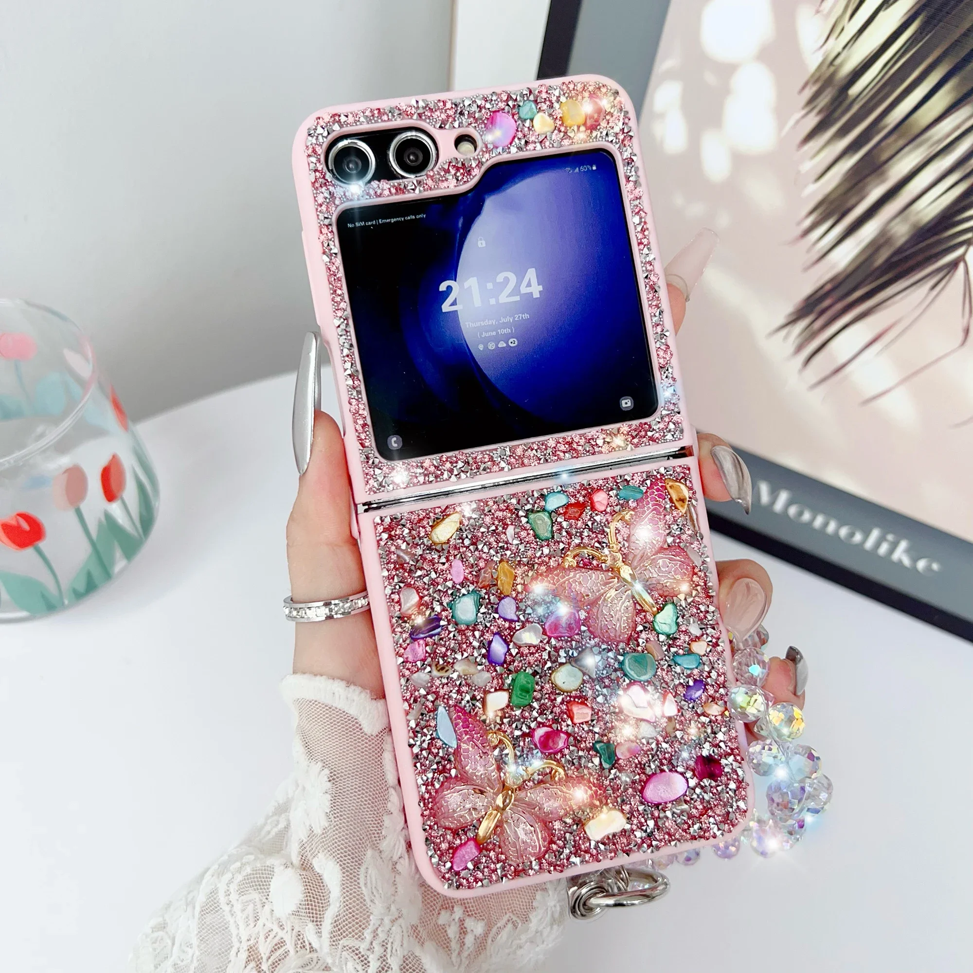 Samsung Galaxy Strap - Luxury Glitter Phone Case For Samsung