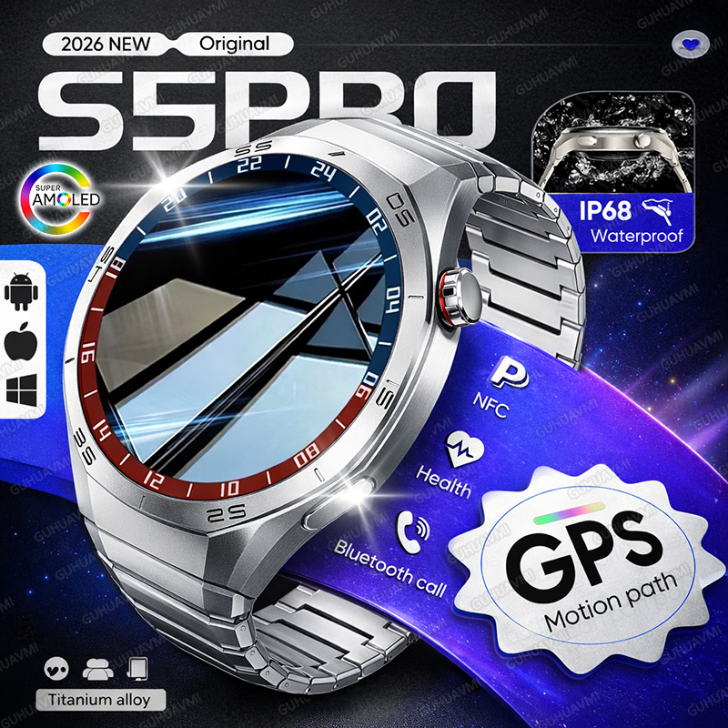 Smartwatch Premium Watches For Men - 2026 New GPS path Smart Watch