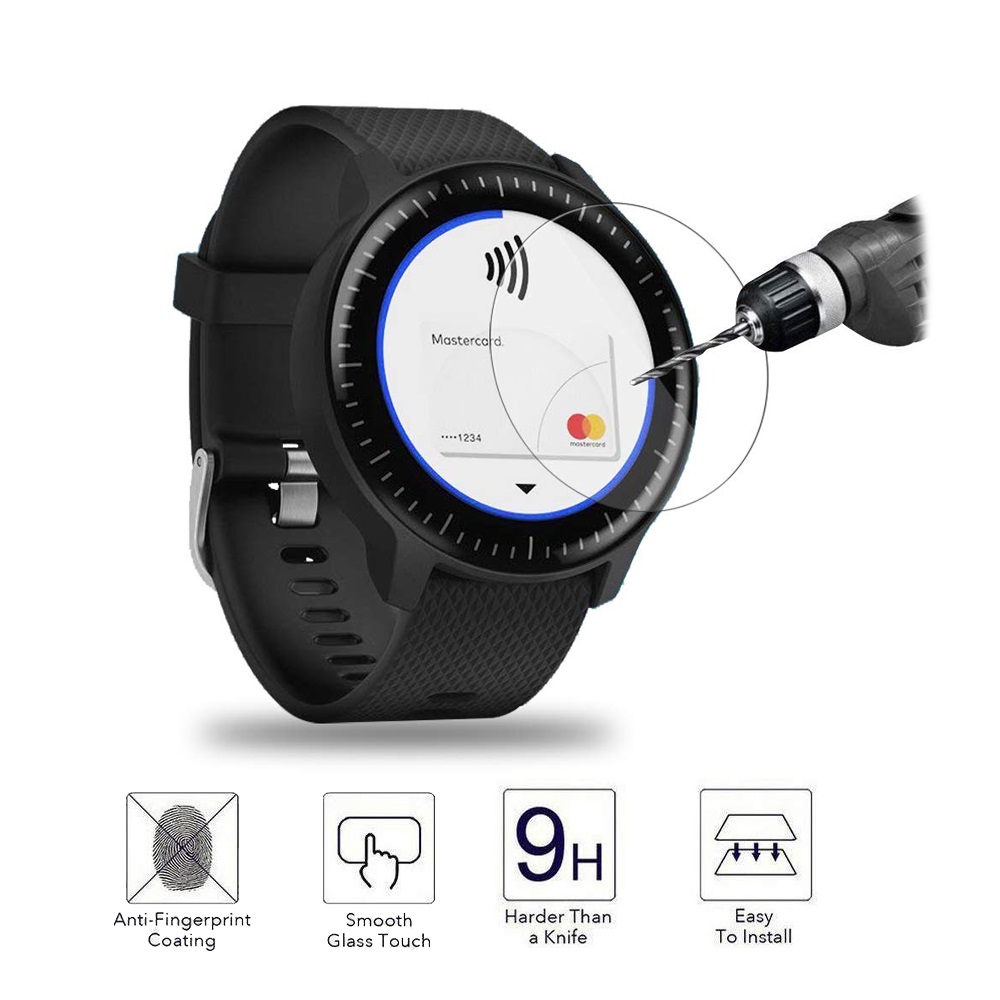 Casio Watches Smartwatch - Universal Round Tempered Glass Protective Film