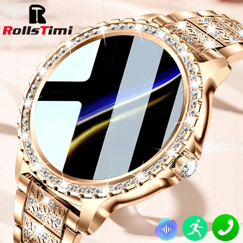 Smartwatch Luxury Watches For Women - Fashion Luxury Gold Women Smart Watch