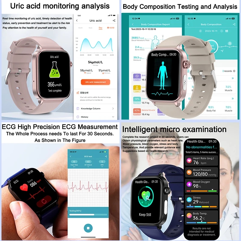 2025 New For XIAOM1 ECG+PPG Bl - Watch Esim ulasan dan harga