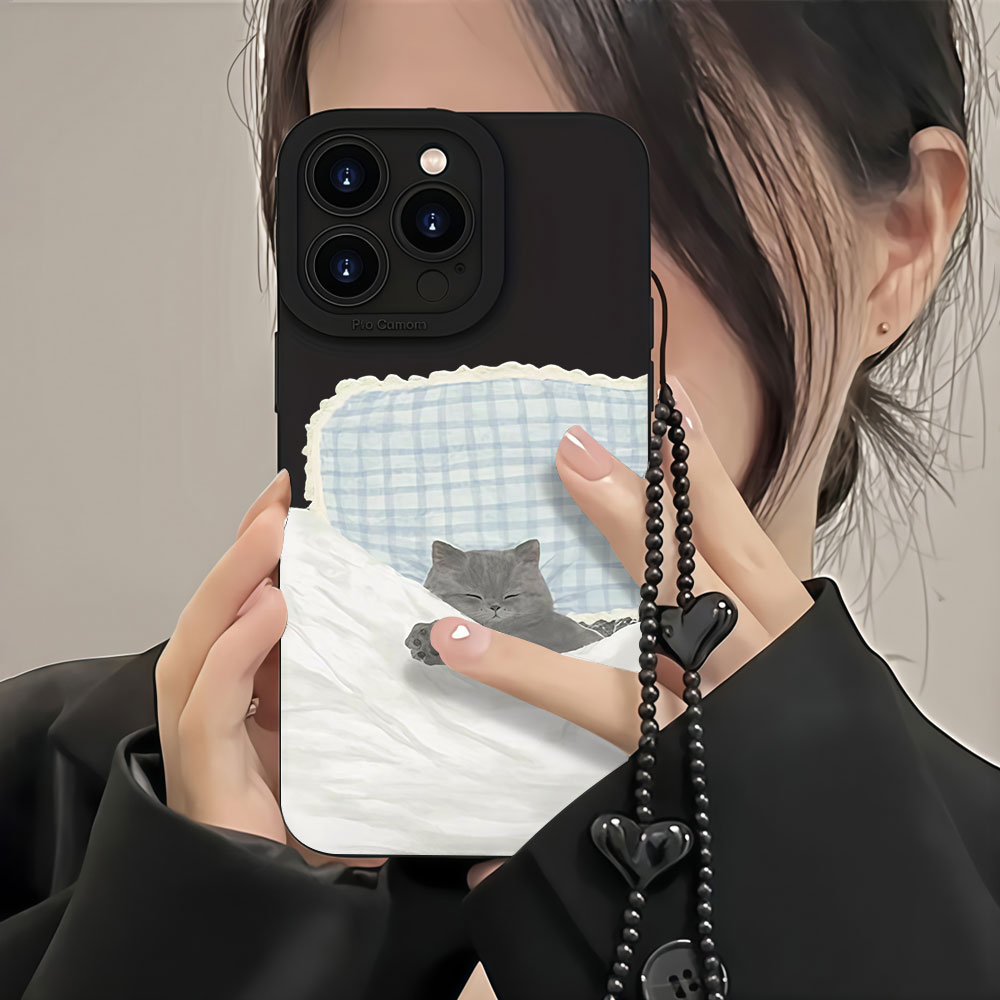 Anti-smudge Korean Cute Cat Ph - Samsung Galaxy Strap ulasan dan harga