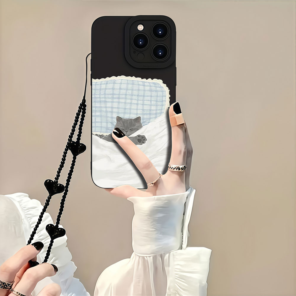 Anti-smudge Korean Cute Cat Ph - Samsung Galaxy Strap ulasan dan harga