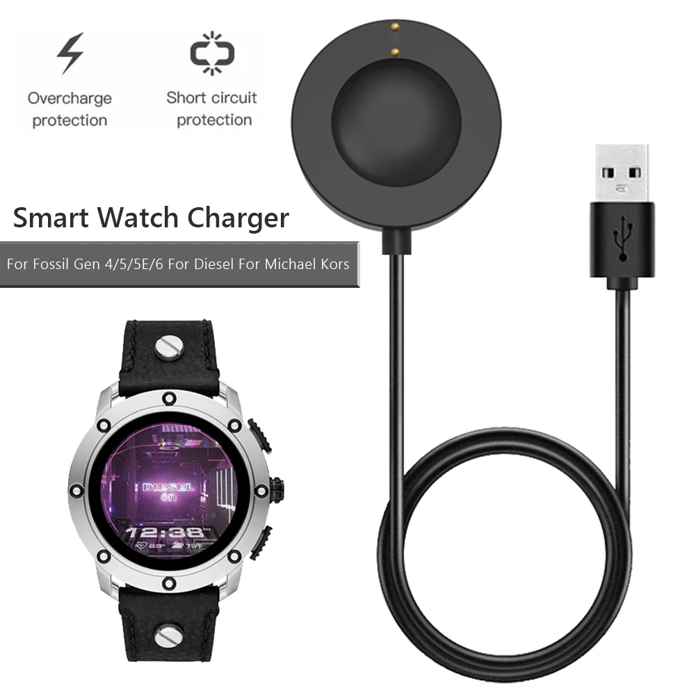 USB Magnetic Fast Charge Charg - Fossil Watches Smartwatch Gen 4 ulasan dan harga