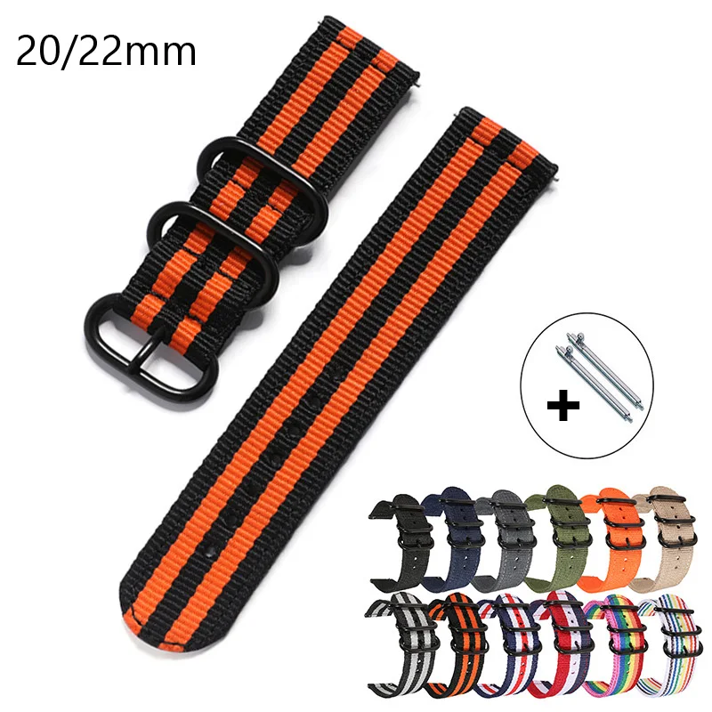 20mm  22mm Universal Nylon Wat - Smartwatch Army Watches For Men ulasan dan harga