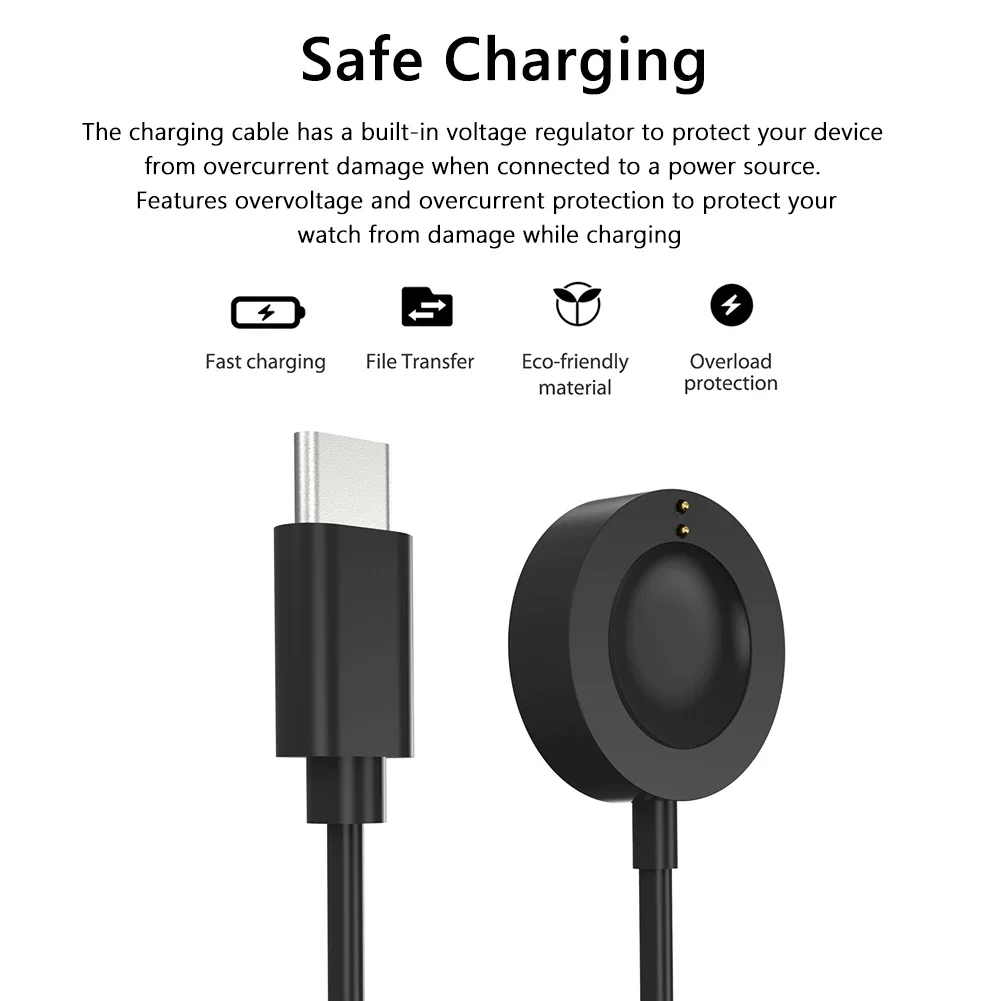1M USB Type-C Magnetic Fast Ch - Fossil Watches Smartwatch Charger ulasan dan harga