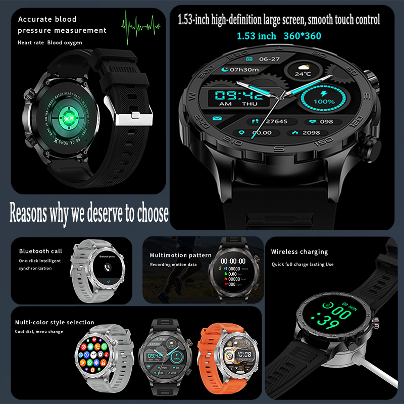 New GPS Track Smart Watch Men  - Watch Esim ulasan dan harga