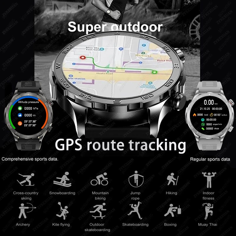 New GPS Track Smart Watch Men  - Watch Esim ulasan dan harga