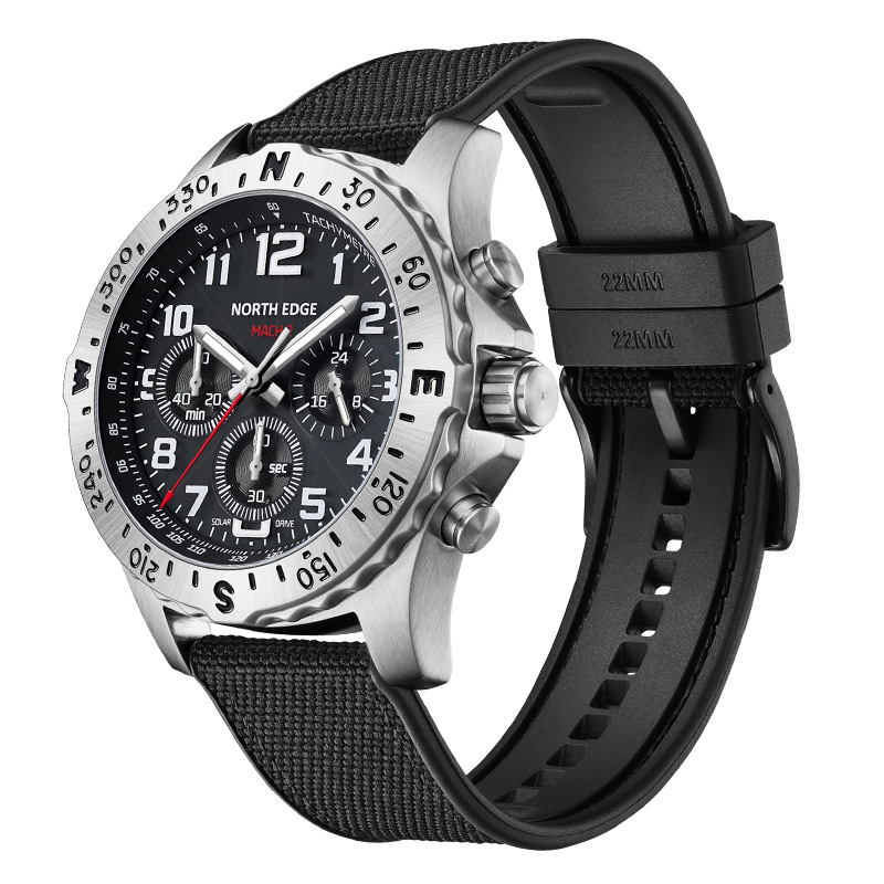 NORTH EDGE Men Watch Solar Pow - Smartwatch Premium Watches For Men ulasan dan harga
