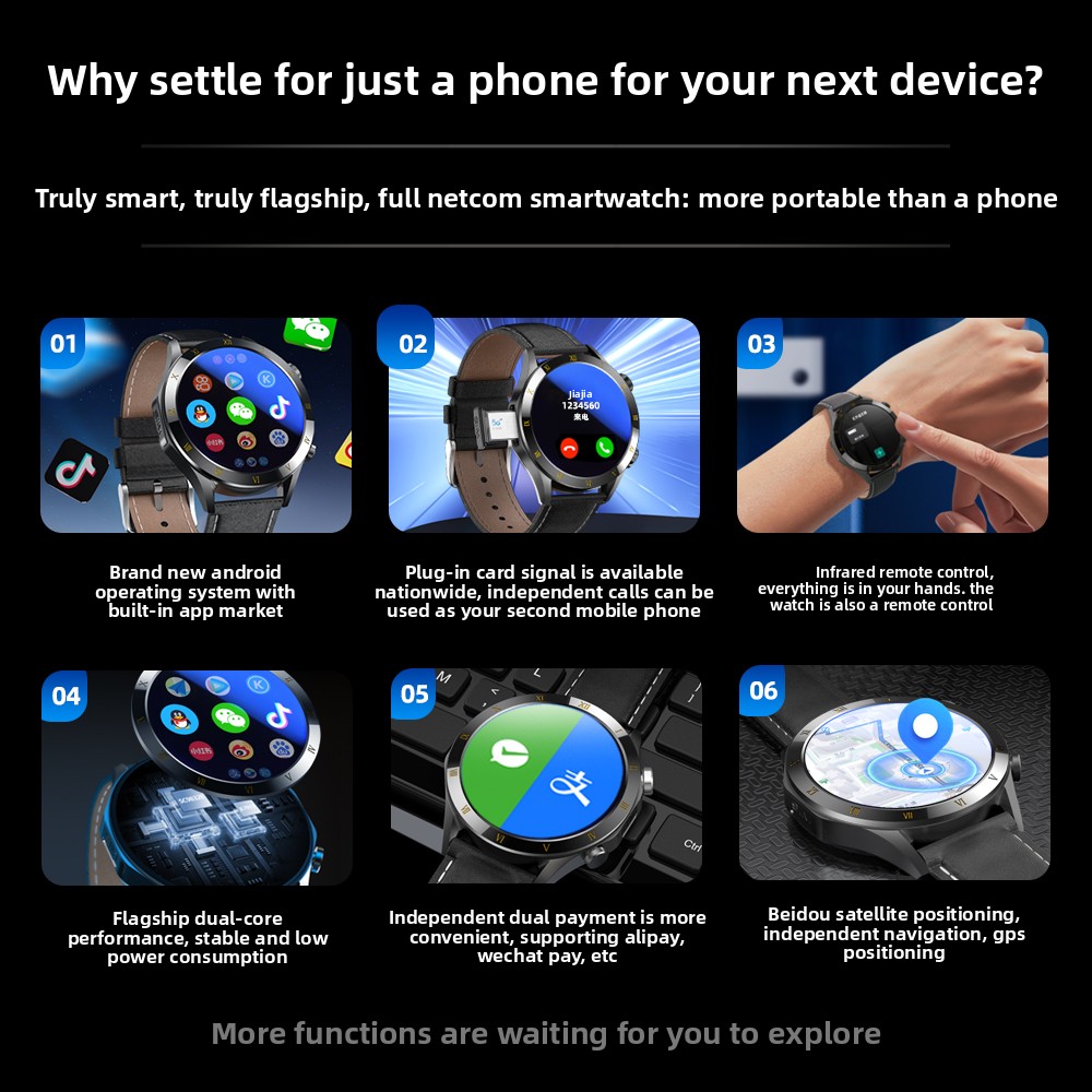 4G Smart Watch with SIM Card S - French Connection Watches Smartwatch App ulasan dan harga