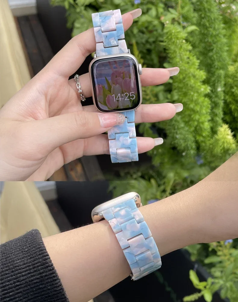 Luxury Resin strap for Apple W - Smartwatch Luxury Watches For Women ulasan dan harga