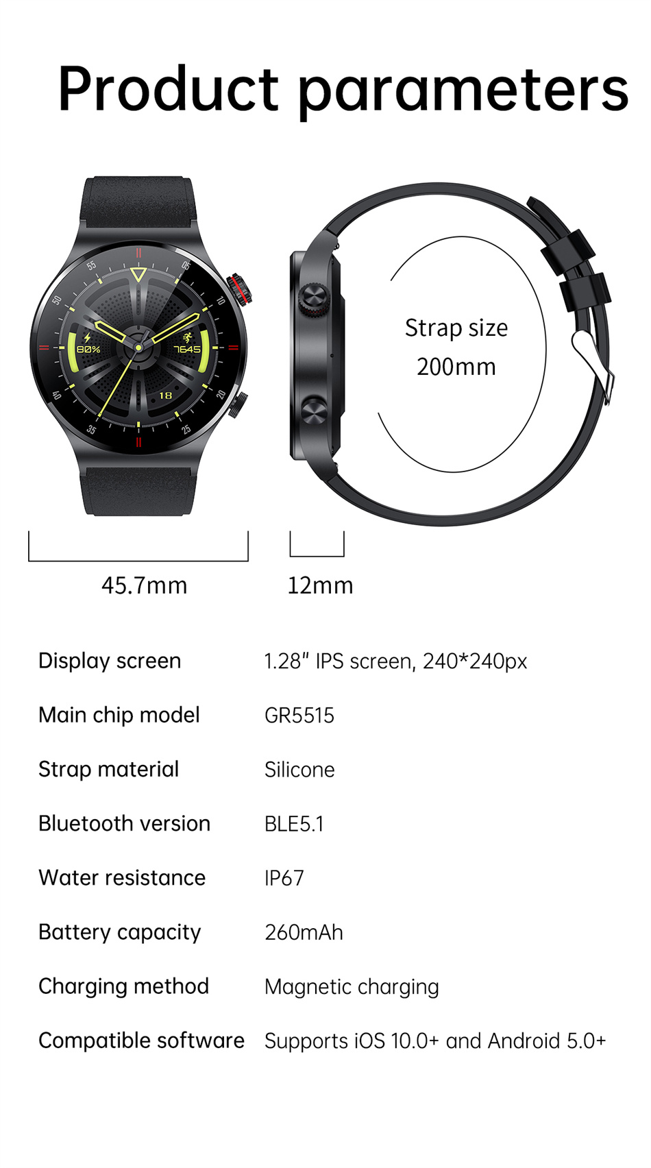 2025 Gift Smart Watch Men 1.28 - Smartwatch Oneplus Watches ulasan dan harga