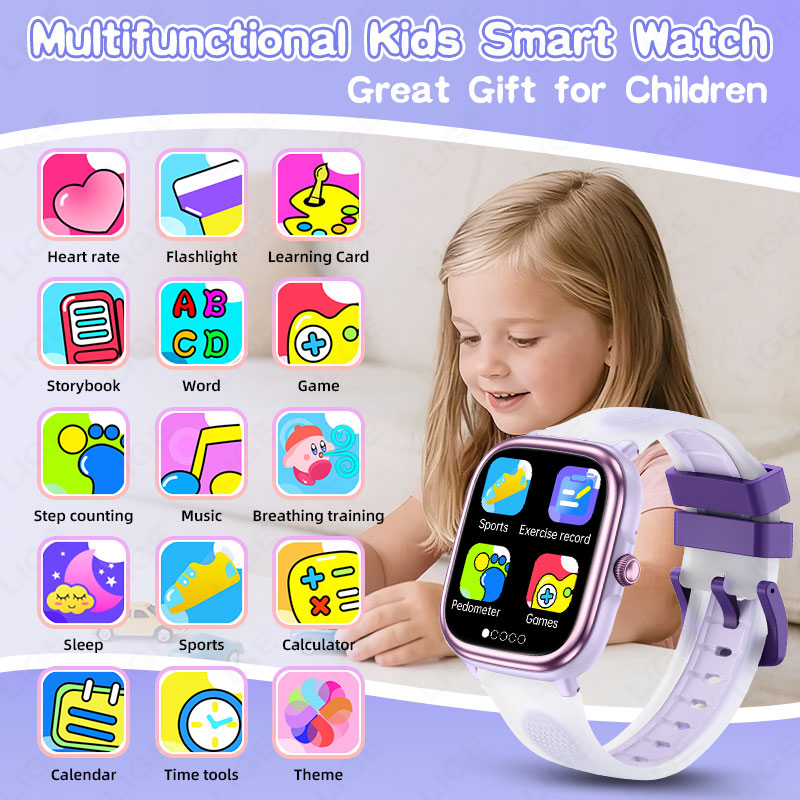 LIGE Kids Smart Watch 1.83inch - French Connection Watches Smartwatch App ulasan dan harga
