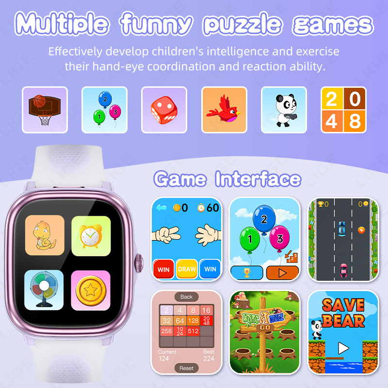 LIGE Kids Smart Watch 1.83inch - French Connection Watches Smartwatch App ulasan dan harga