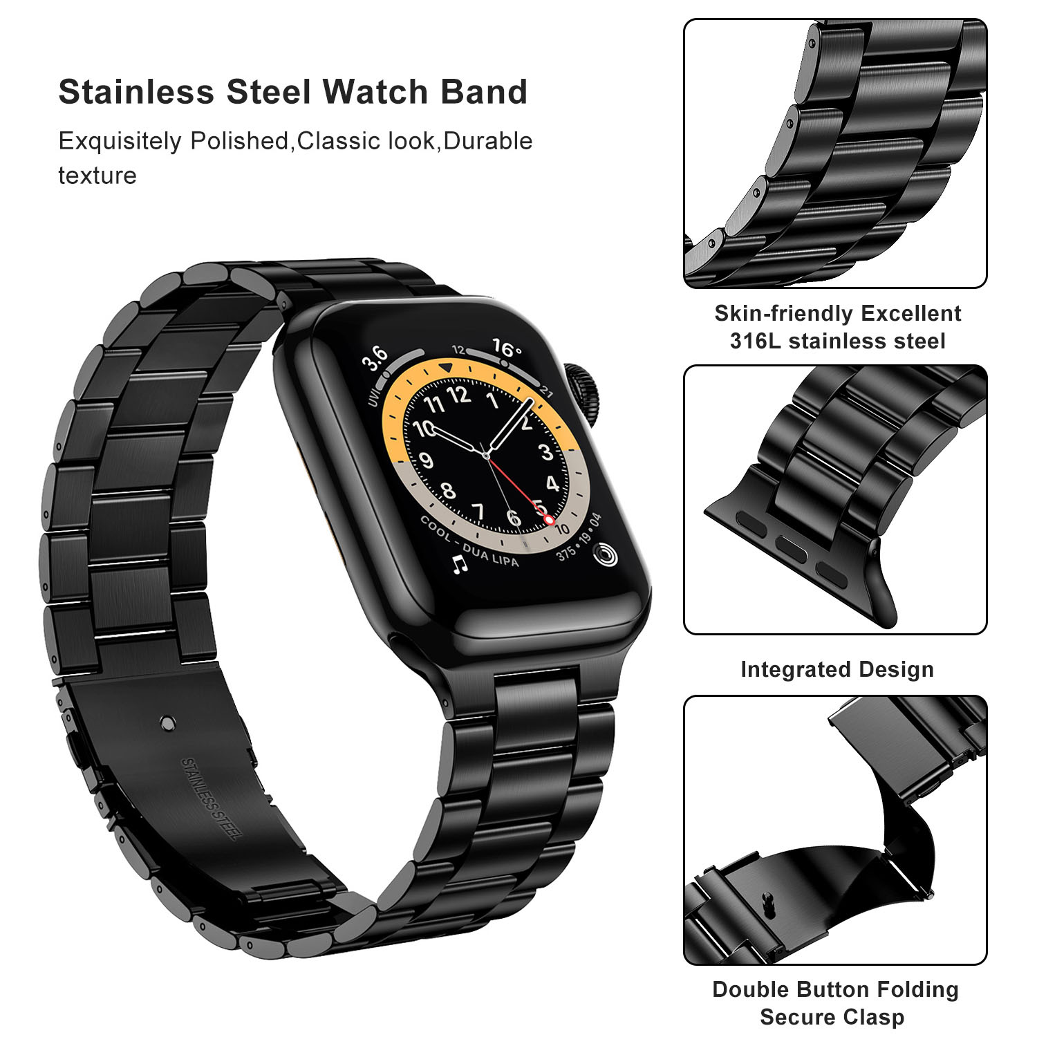 Stainless Steel Strap For Appl - Smartwatch Luxury Watches For Women ulasan dan harga