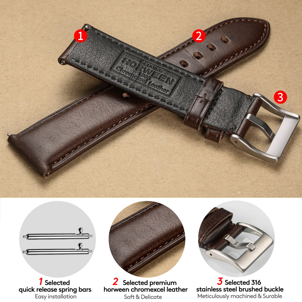 Hemsut Watch Bands Genuine Lea - Nato Strap Nylon ulasan dan harga