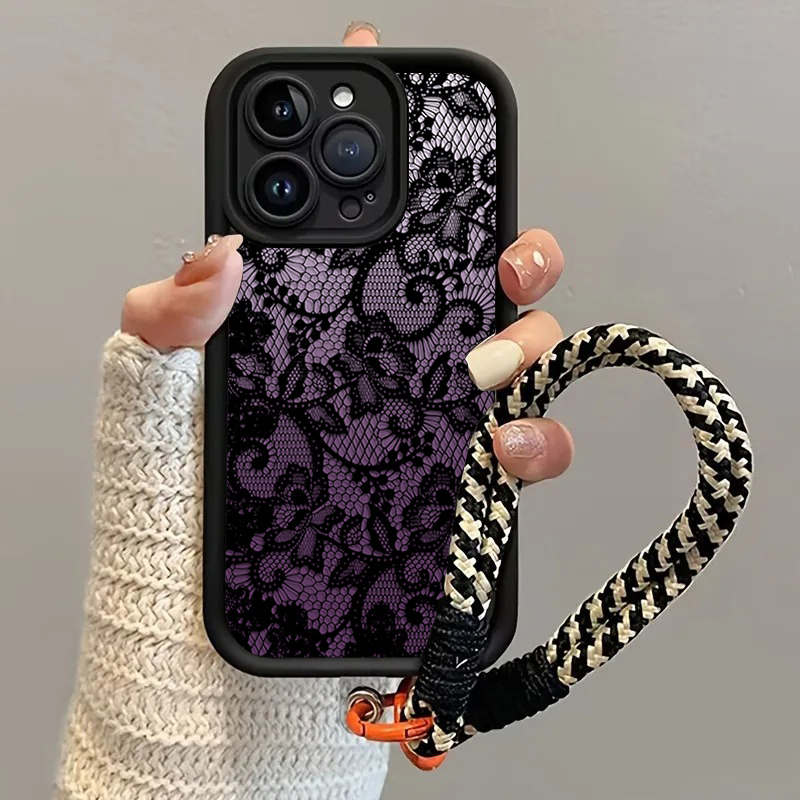 Black Purple Lace Hang Strap P - Samsung Galaxy Strap ulasan dan harga