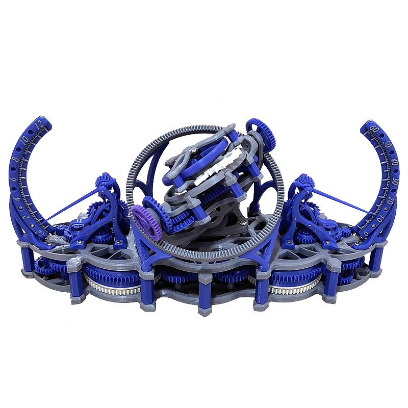 Random color 3d print tourbill - Skeleton Mechanical Watch ulasan dan harga
