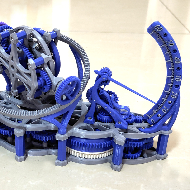 Random color 3d print tourbill - Skeleton Mechanical Watch ulasan dan harga