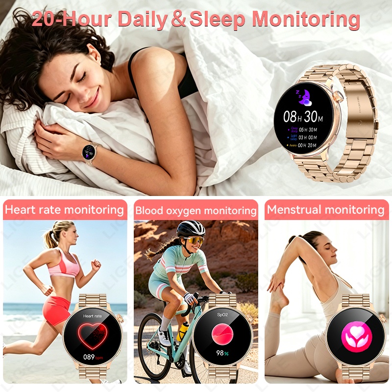 LIGE Luxury Women Smart Watch  - Smartwatch Luxury Watches For Women ulasan dan harga