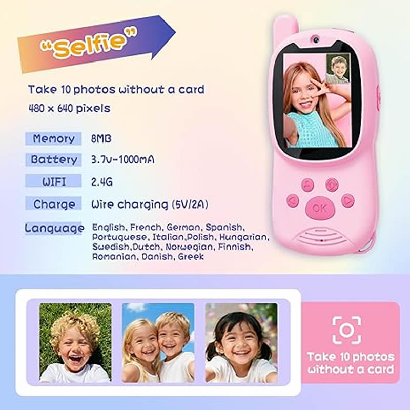 Walkie Talkies Cute 2Pack Rech - Smartwatch Digital Watches For Kids ulasan dan harga