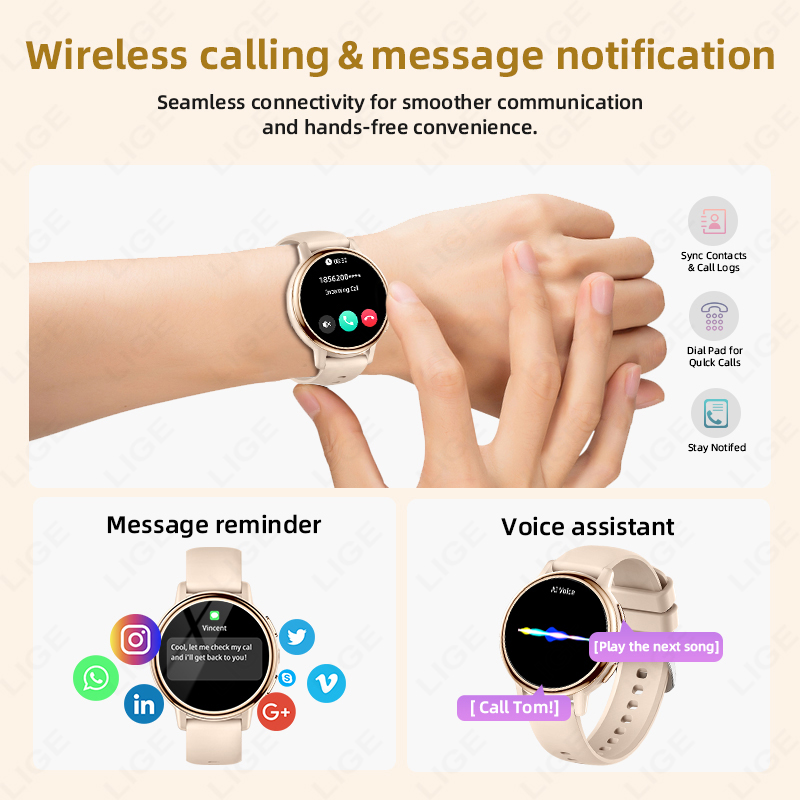 2026 LIGE Women Smart Watch Lu - Smartwatch Luxury Watches For Women ulasan dan harga