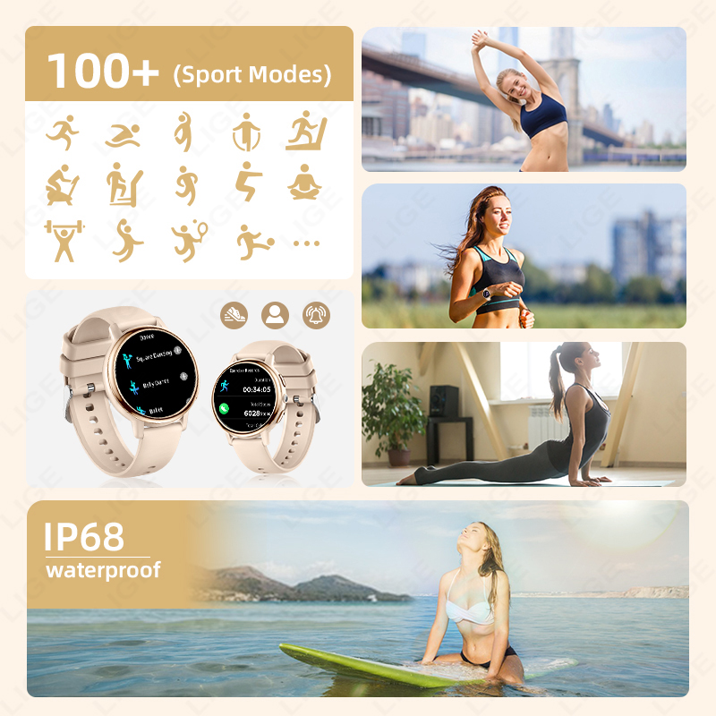 2026 LIGE Women Smart Watch Lu - Smartwatch Luxury Watches For Women ulasan dan harga
