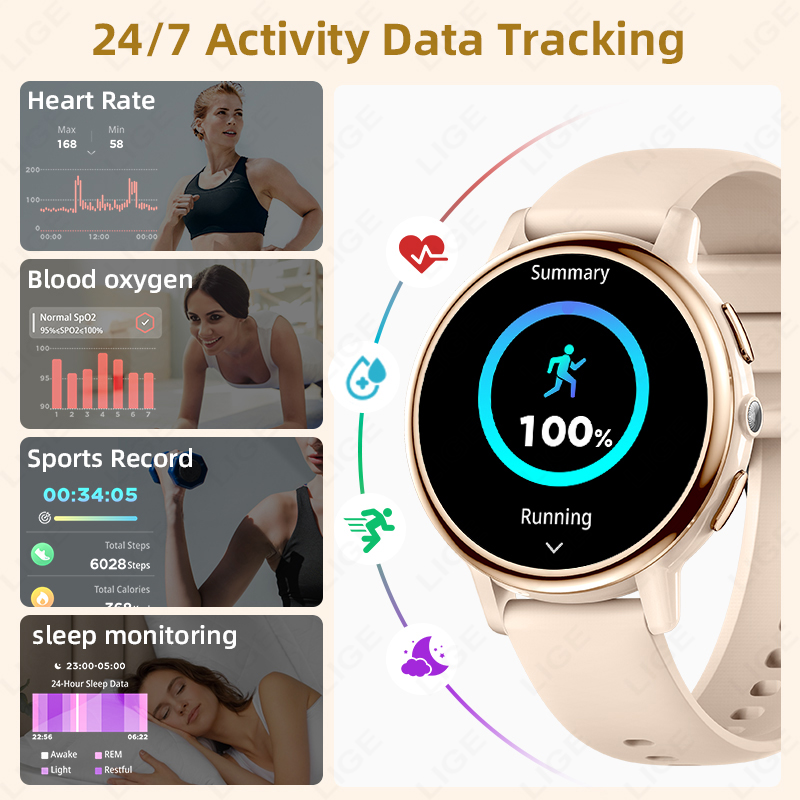 2026 LIGE Women Smart Watch Lu - Smartwatch Luxury Watches For Women ulasan dan harga