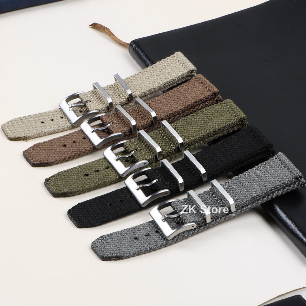 Linen Nylon Watch Straps 20mm  - Smartwatch Army Watches For Men ulasan dan harga