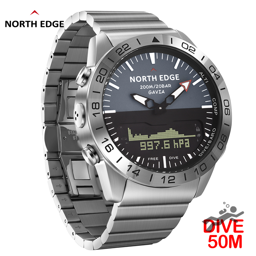 NORTH EDGE Mens Dive Watch Mil - Smartwatch Army Watches For Men ulasan dan harga