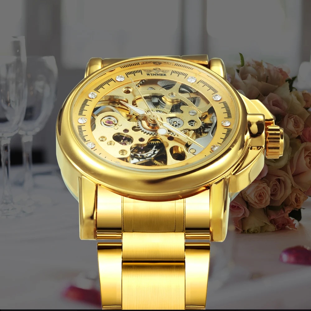Women's Automatic Mechanical W - Skeleton Mechanical Watch ulasan dan harga
