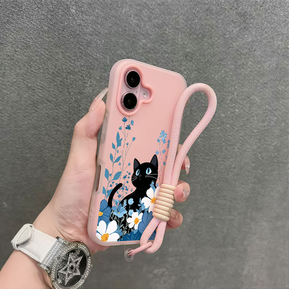 Cat Cute Floral Korean Phone C - Samsung Galaxy Strap ulasan dan harga