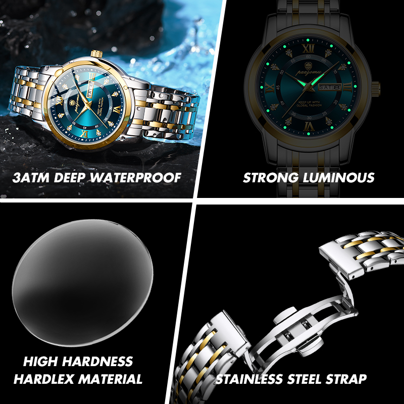 PAAZOMU Watch Men Women Diamon - Smartwatch Luxury Watches For Women ulasan dan harga