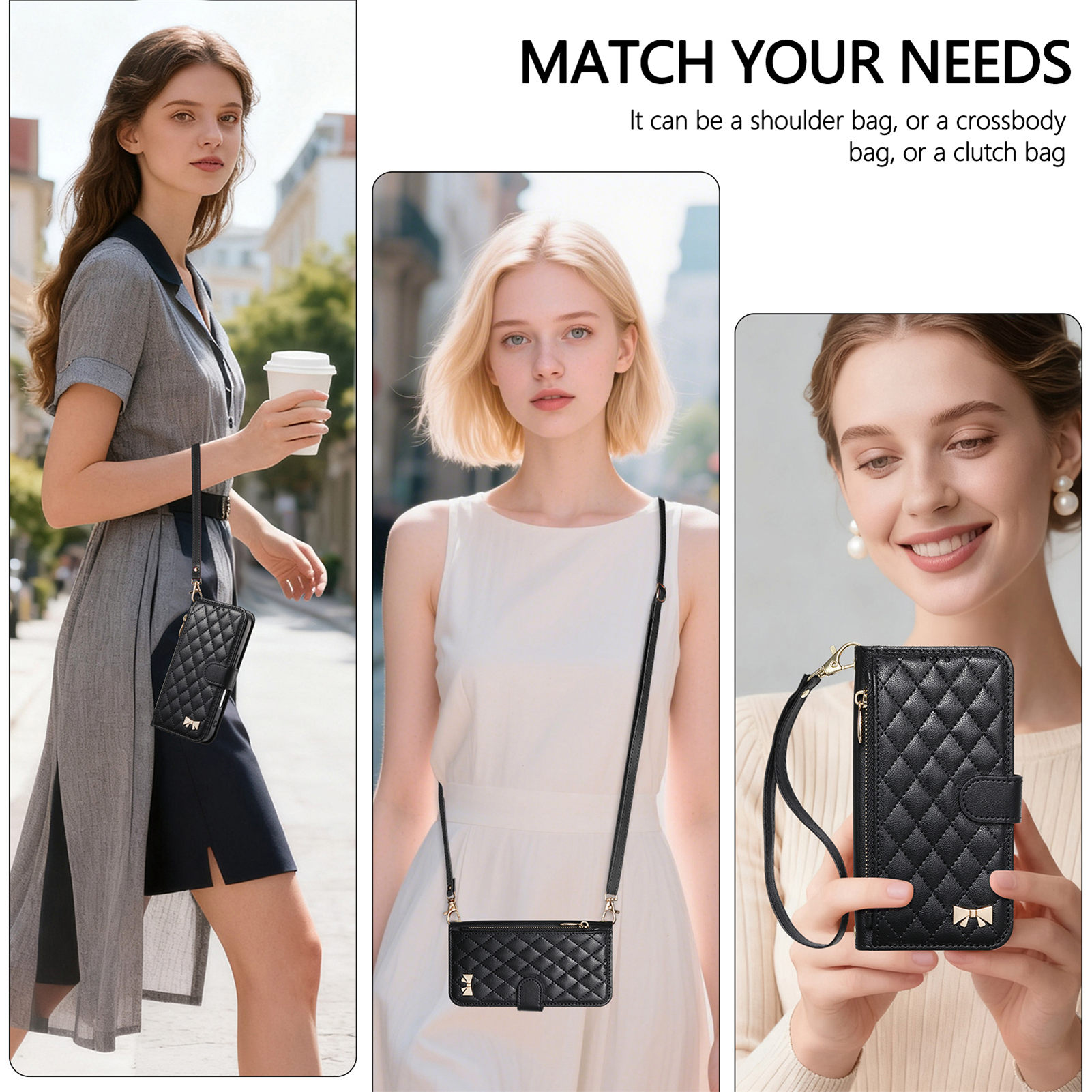 PU Leather Zipper Crossbody Wr - Samsung Galaxy Strap ulasan dan harga