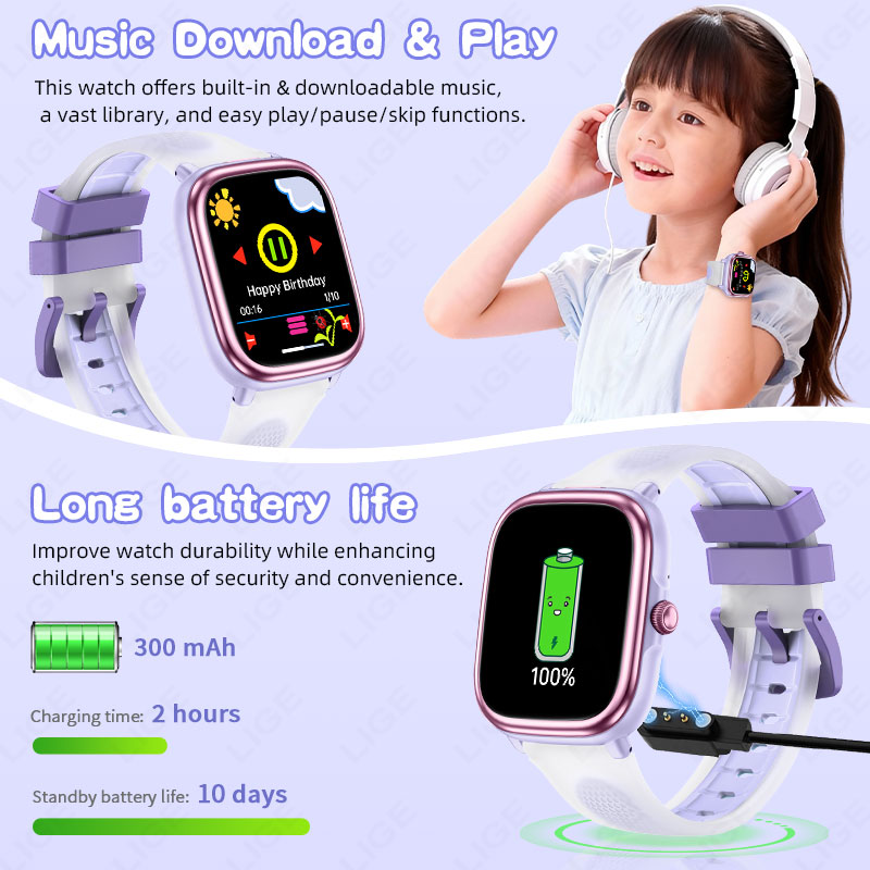 LIGE Kids Girls Boys Present S - French Connection Watches Smartwatch App ulasan dan harga