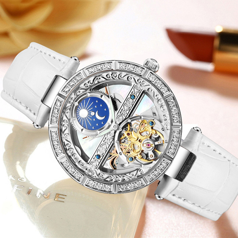 Ladies Watch Automatic Woman L - Skeleton Mechanical Watch ulasan dan harga
