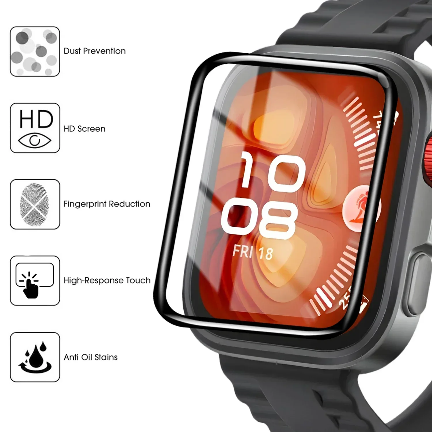 1-5Pcs 9D Curved Film For Huaw - Smartwatch Watch Huawei ulasan dan harga
