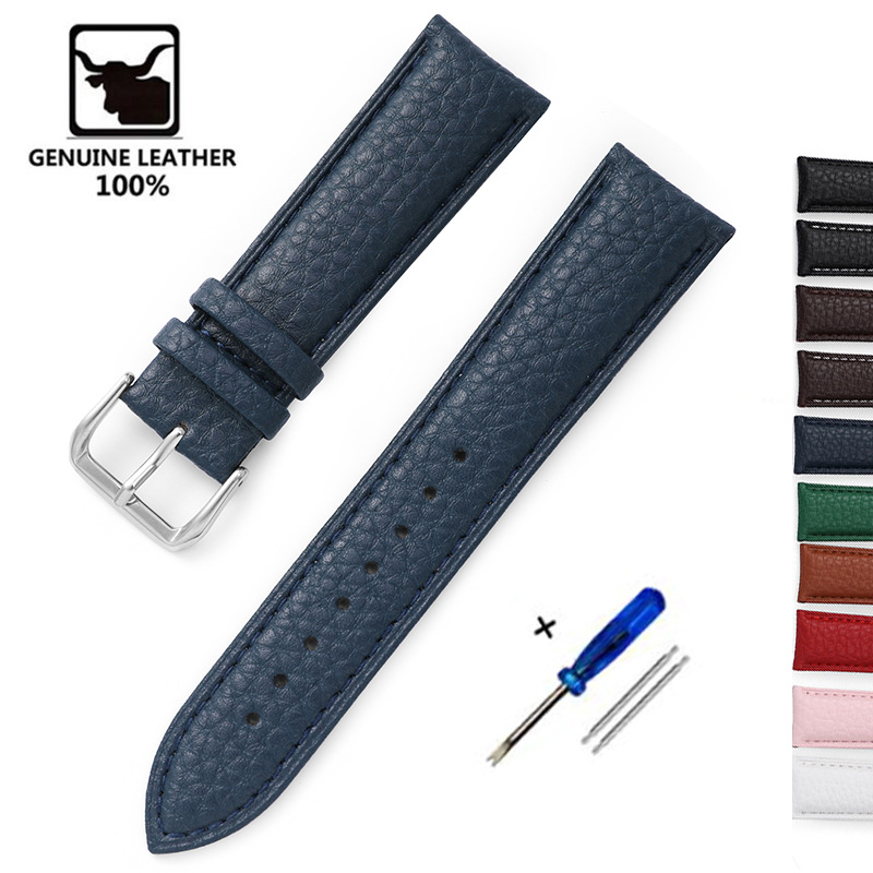Litchi Pattern Soft Leather Wa - Nato Strap Nylon ulasan dan harga