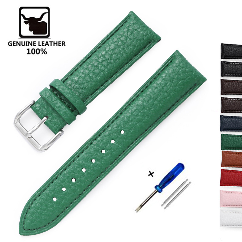 Litchi Pattern Soft Leather Wa - Nato Strap Nylon ulasan dan harga
