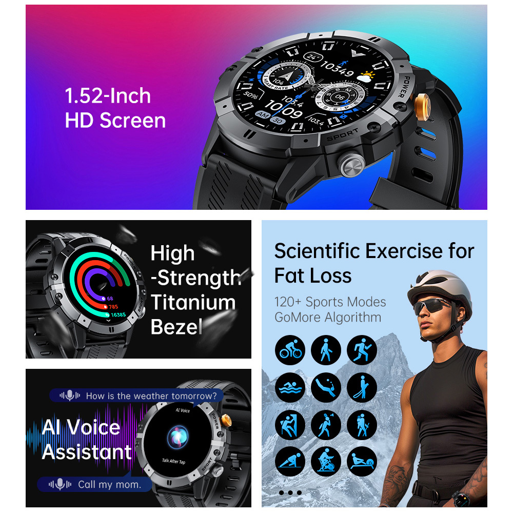 Outdoor Military Smart Watch B - Watch Iwo ulasan dan harga