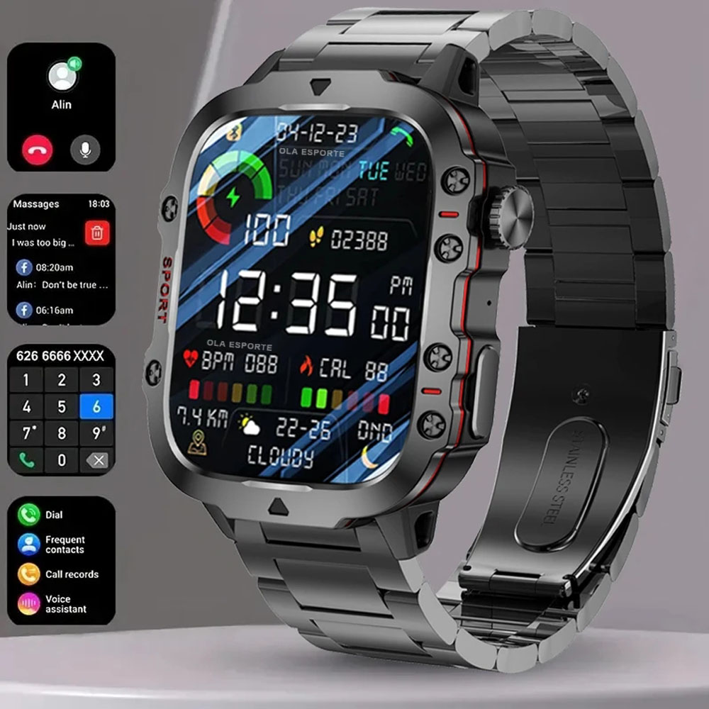 2025 New Military Smart Watch  - Watch Iwo ulasan dan harga