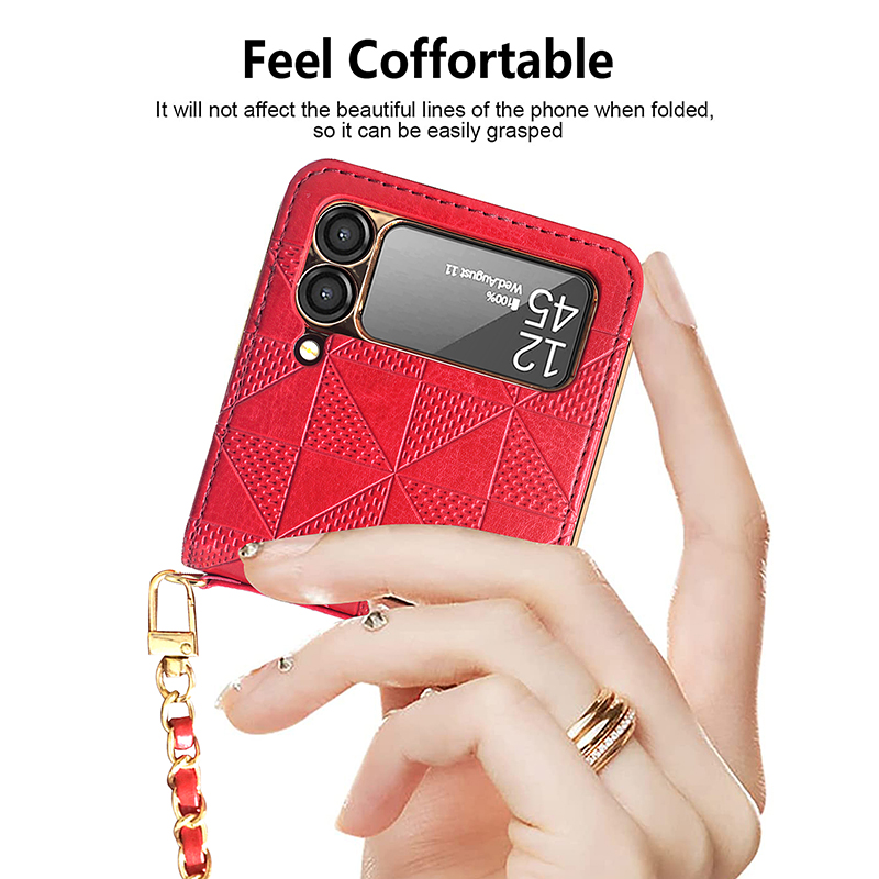 PU Leather Flip Phone Case For - Samsung Galaxy Strap ulasan dan harga