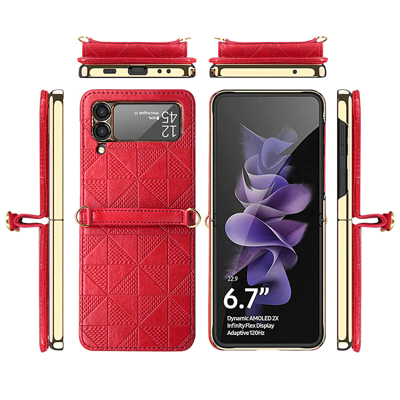 PU Leather Flip Phone Case For - Samsung Galaxy Strap ulasan dan harga