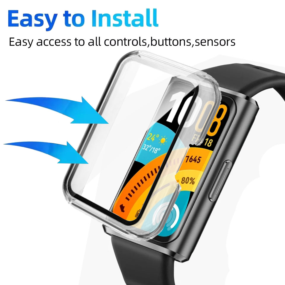 Tempered Glass+Case For Huawei - Smartwatch Watch Huawei ulasan dan harga