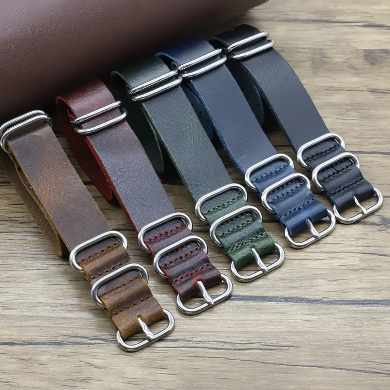 Vintage Genuine Leather Watch  - Nato Strap Nylon ulasan dan harga