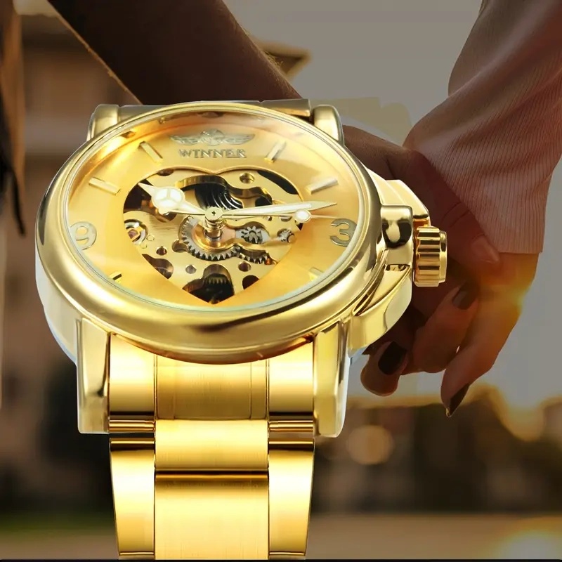 Elegant Women's Automatic Mech - Skeleton Mechanical Watch ulasan dan harga